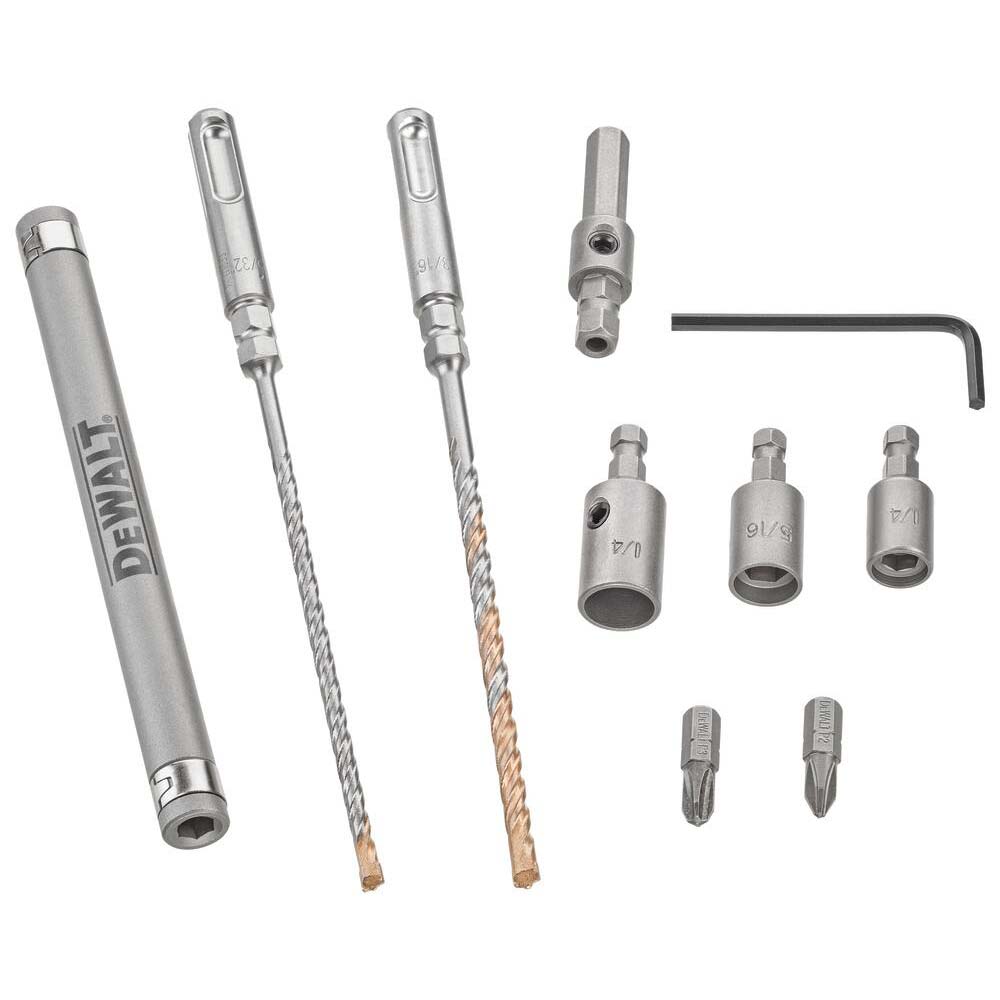 DeWALT 10 Piece Carbide Tipped Masonry Anchor Installation Kit MSC