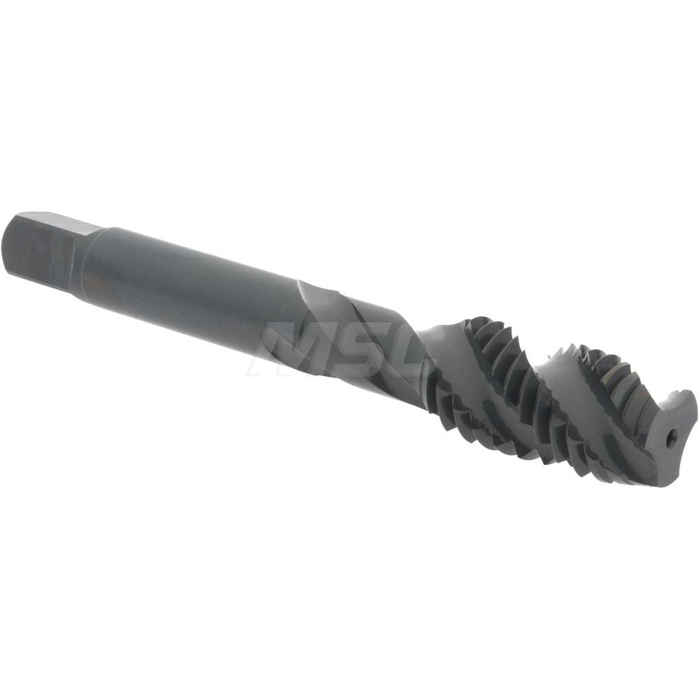 Hertel K033026AS Spiral Flute Tap: 1/2-13, UNC, 3 Flute, Plug, 3B Class of Fit, High Speed Steel, Oxide Finish Image