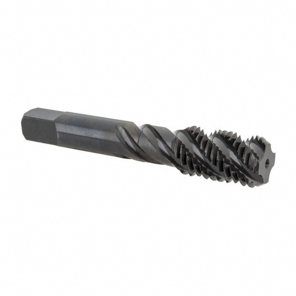 Hertel K033033AS Spiral Flute Tap: 3/4-10, UNC, 4 Flute, Bottoming, High Speed Steel, Oxide Finish Image