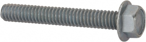 Value Collection 1428MWW Serrated Flange Bolt: 1/4-20 UNC, 1-3/4" Length Under Head, Fully Threaded Image