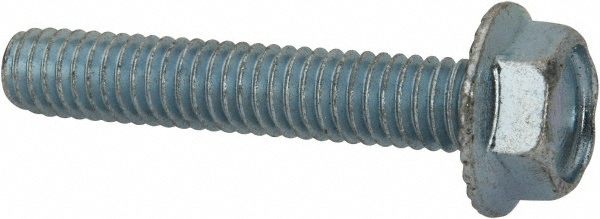 Value Collection 3128MWW Serrated Flange Bolt: 5/16-18 UNC, 1-3/4" Length Under Head, Fully Threaded Image