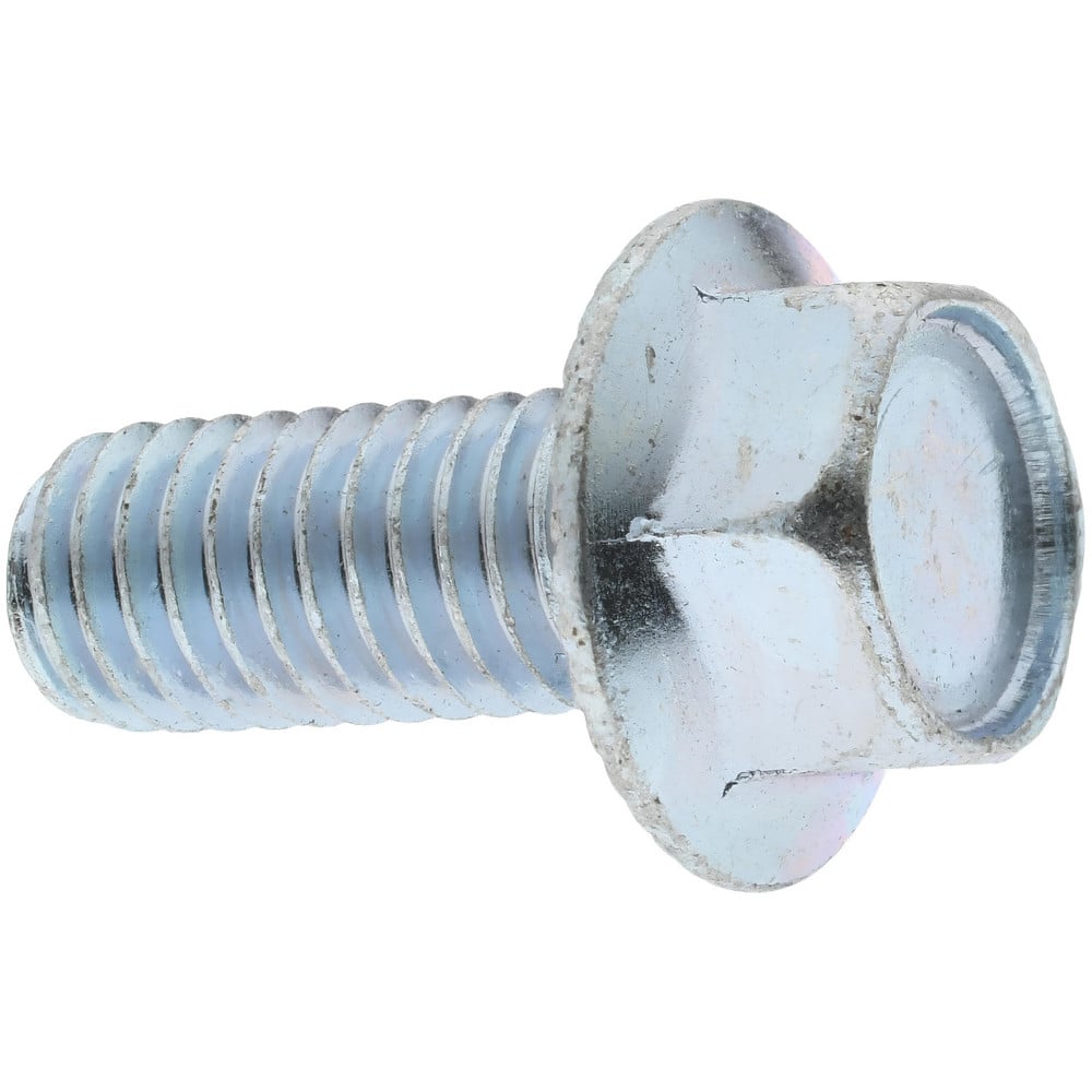 Value Collection Serrated Flange Bolt: 7/16-14 UNC, 1″ Length Under Head,  Fully Threaded 09237942 MSC Industrial Supply