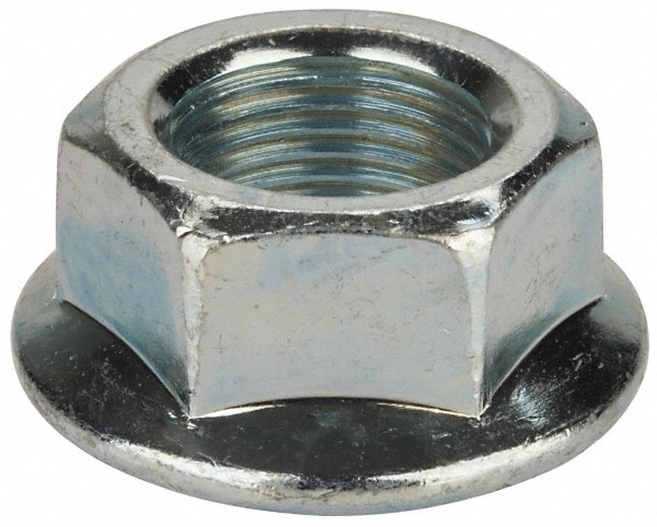 3/4-16, 1-1/2" Flange Diam, Serrated Flange Nut