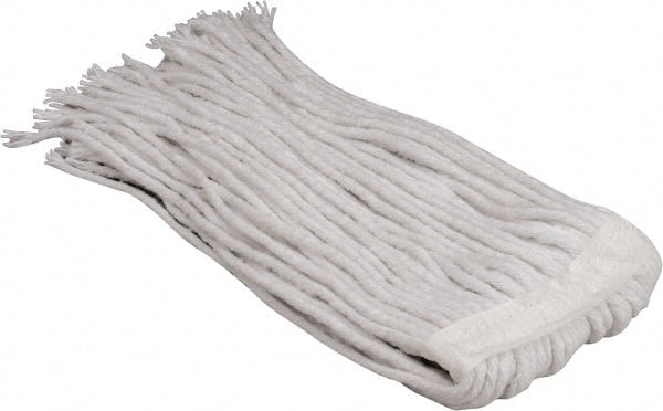 Wet Mop Cut: Clamp Jaw, Small, White Mop, Rayon