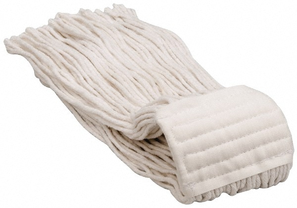 Wet Mop Cut: Clamp Jaw, X-Large, White Mop, Rayon