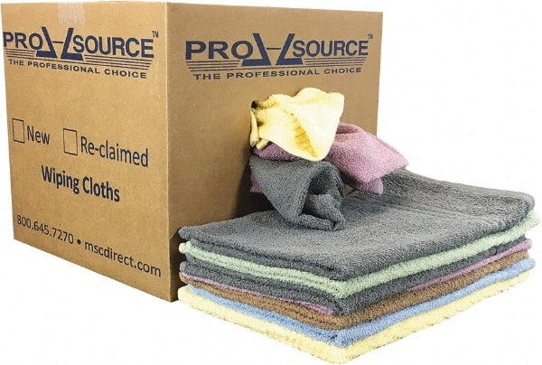 Pro-Source Cotton Car Wash Towel: Virgin Terry Cloth - Assorted Colors, Low Lint, 2 to 4 Pcs/lb, 10 lb Pack | Part #PS-N030-C54-10