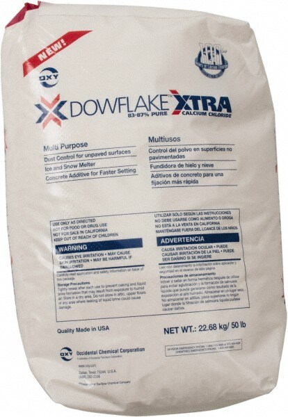 Ice & Snow Melter & De-Icer: Calcium Chloride Granular, 50 lb Bag