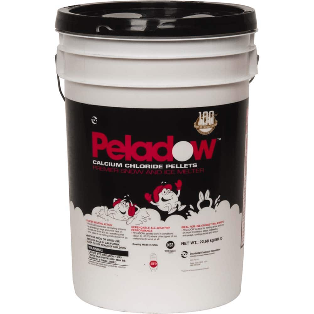 Peladow Calcium Chloride Pellets Snow and Ice Melter 50 lb. 