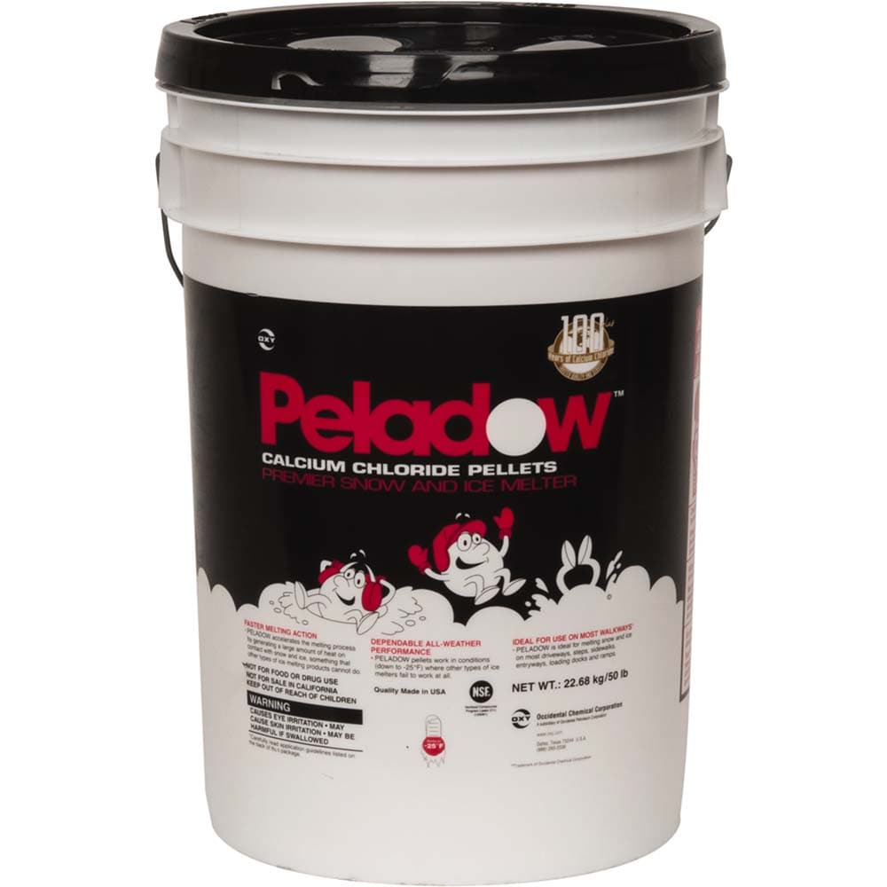 Ice & Snow Melter & De-Icer: Calcium Chloride Pellet, 50 lb Pail