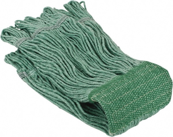 PRO-SOURCE 9246257 Wet Mop Loop: Clamp Jaw, Small, Green Mop, Blended Fiber Image