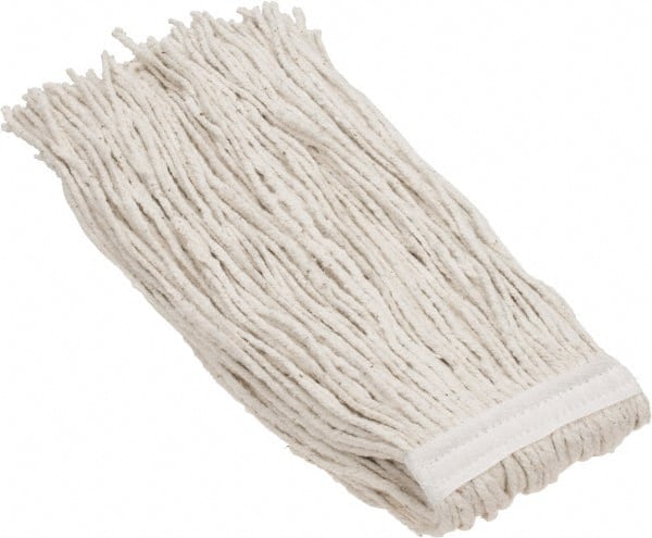 Wet Mop Cut: Clamp Jaw, Large, White Mop, Cotton