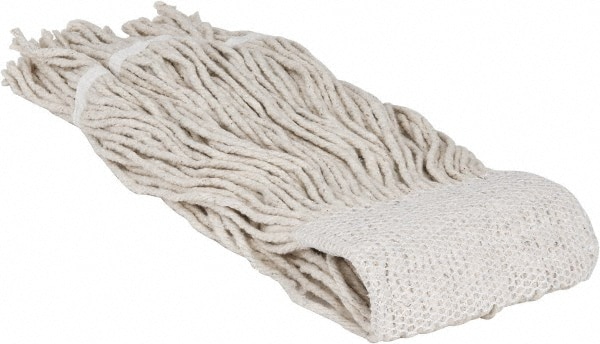 Wet Mop Cut: Clamp Jaw, Medium, White Mop, Cotton