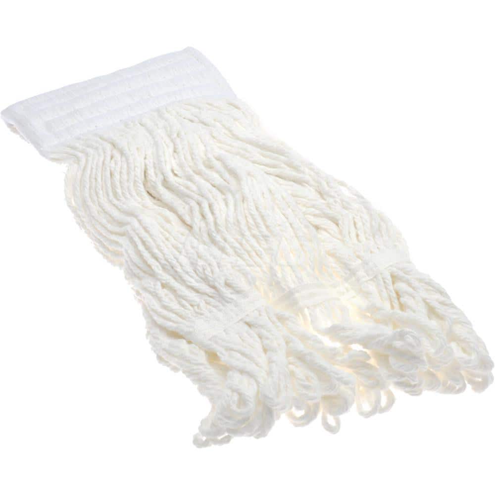 Wet Mop Loop: Clamp Jaw, Small, White Mop, Rayon
