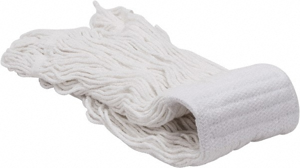 PRO-SOURCE 9246406 Wet Mop Loop: Clamp Jaw, Large, White Mop, Rayon Image