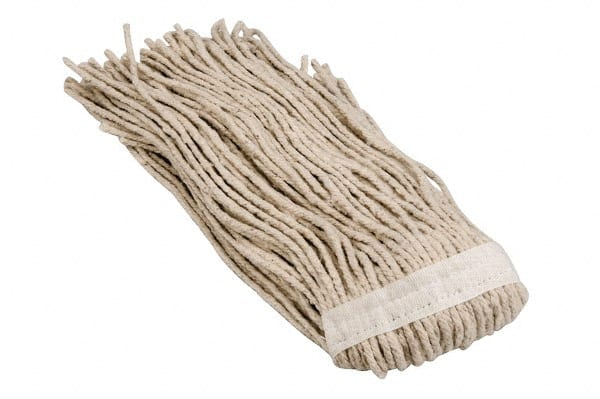 Wet Mop Cut: Clamp Jaw, Small, White Mop, Cotton