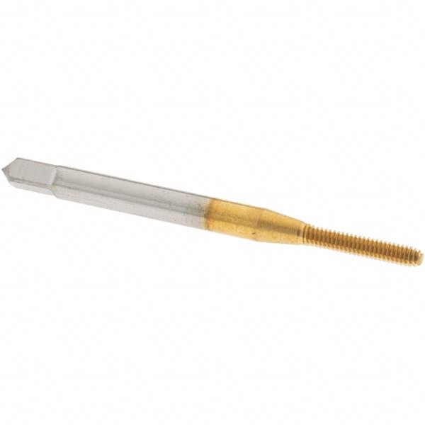 Thread Forming Tap: #2-56 UNC, Modified Bottoming, Cobalt, TiN Coated