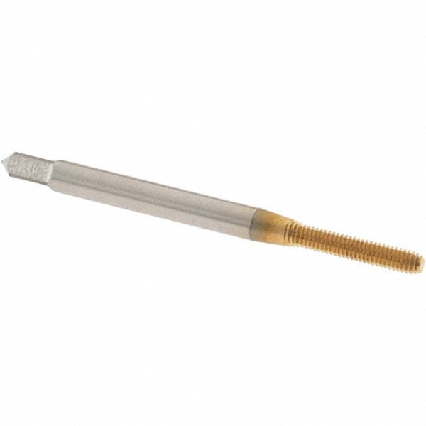 Thread Forming Tap: #3-56 UNF, Modified Bottoming, Cobalt, TiN Coated