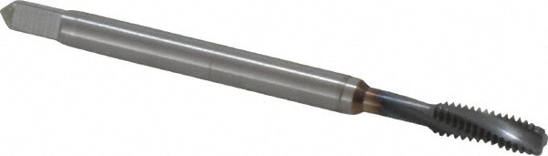 Guhring 9029120041660 Spiral Flute Tap: #8-32, UNC, 3 Flute, Modified Bottoming, 2BX Class of Fit, Powdered Metal, TICN Finish Image