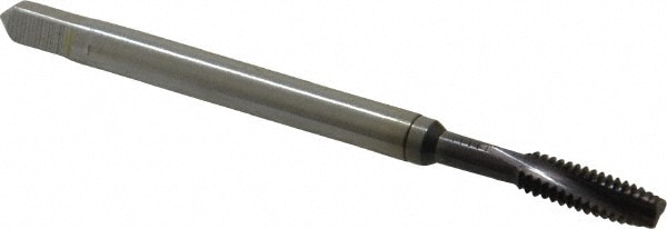 Guhring 9029220041660 Spiral Flute Tap: #8-32, UNC, 3 Flute, Modified Bottoming, 2BX Class of Fit, Powdered Metal, TiAlN Finish Image