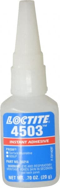 LOCTITE 650493 Adhesive Glue: 0.7 oz Bottle, Clear 