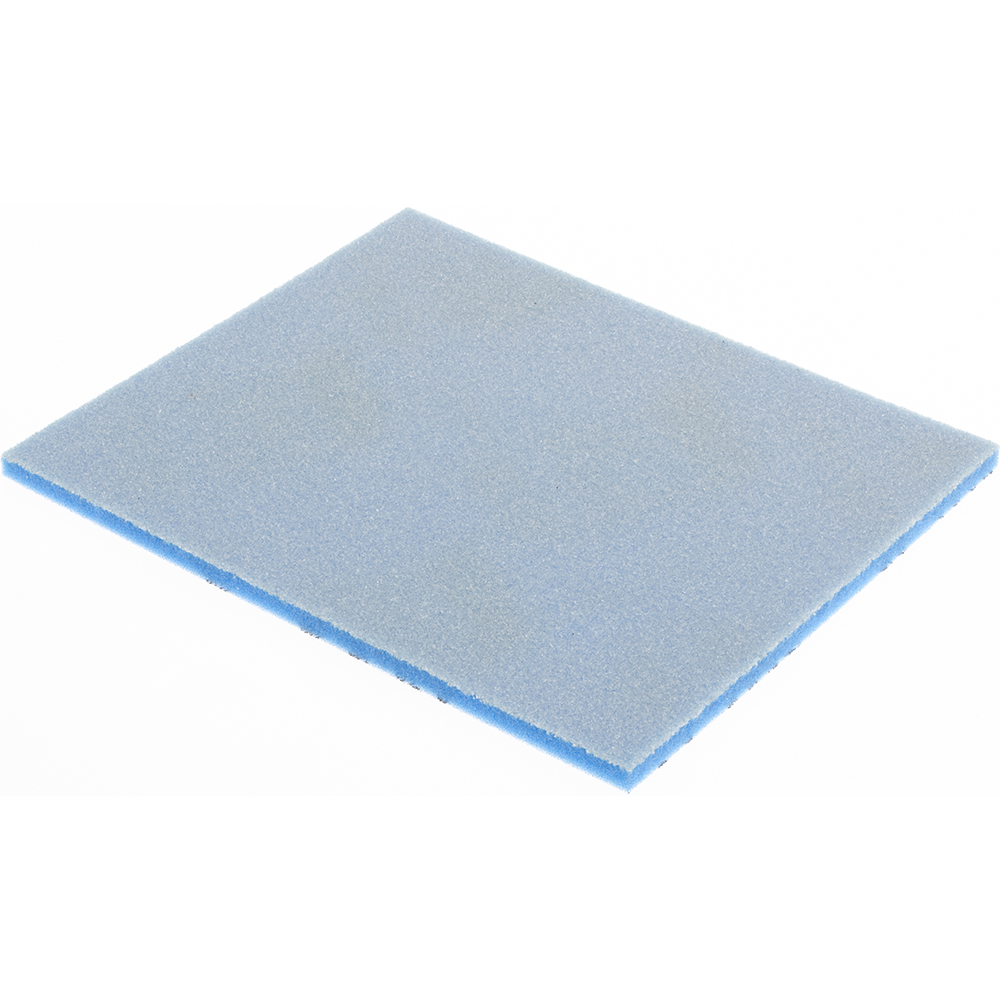 Sanding Sponge: 4-1/2" Wide, 5-1/2" Long, 3/16" Thick, Medium Grade - 60 Grit