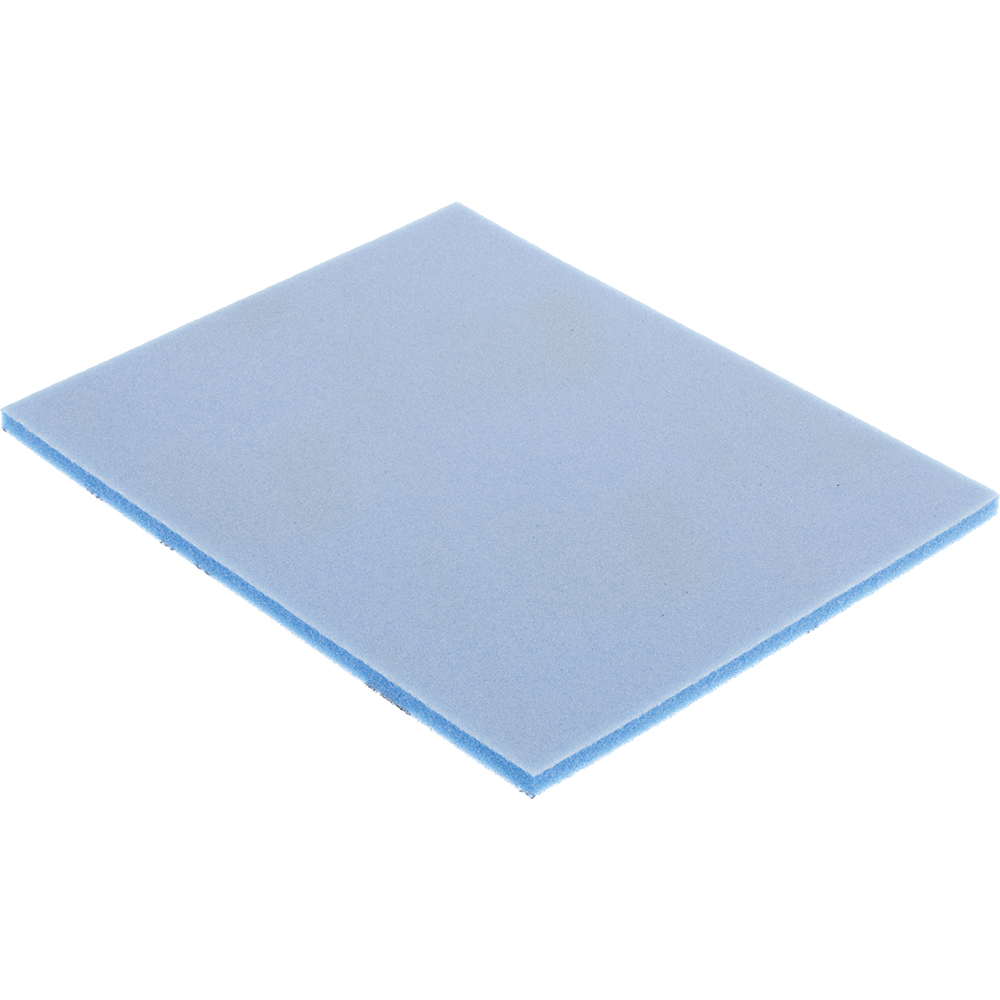 Sanding Sponge: 4-1/2" Wide, 5-1/2" Long, 3/16" Thick, Very Fine Grade - 180 Grit