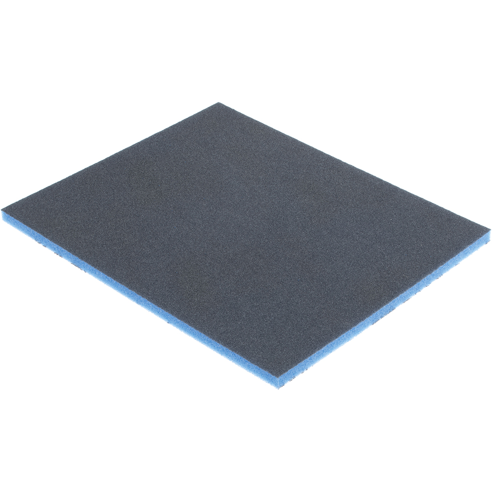 Sanding Sponge: 4-1/2" Wide, 5-1/2" Long, 3/16" Thick, Very Fine Grade - 220 Grit