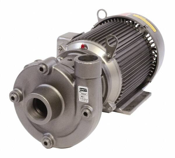 AC Straight Pump: 230/460V, 2 hp, 3 Phase, Cast Iron Housing, Stainless Steel Impeller