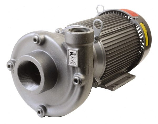 AC Straight Pump: 230/460V, 7-1/2 hp, 3 Phase, Cast Iron Housing, Stainless Steel Impeller