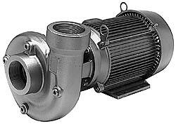 AC Straight Pump: 230/460V, 7-1/2 hp, 3 Phase, Cast Iron Housing, Stainless Steel Impeller
