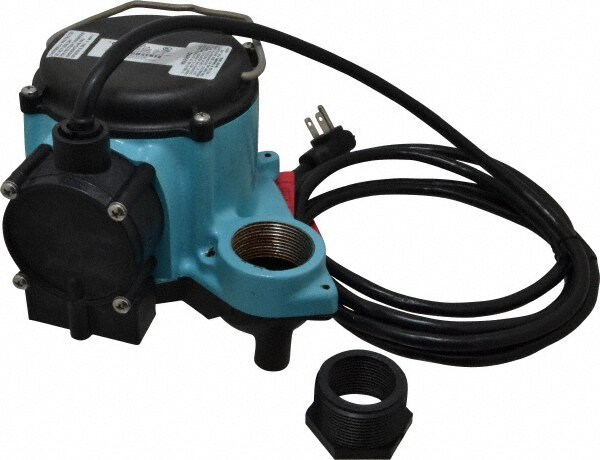 Submersible Pump: 9 Amp Rating, 115V, Integral Diaphragm