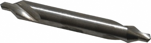 Combo Drill & Countersink: #3, 1/4" Body Dia, 118°, High Speed Steel
