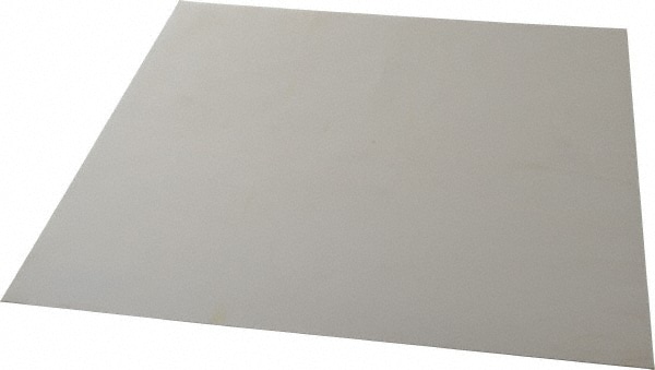 Sheet: Silicone Rubber, 12" Wide, 12" Long, White