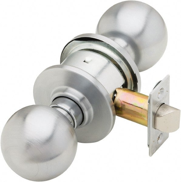 Schlage A10S ORB 626 1-3/8 to 1-7/8" Door Thickness, Satin Chrome Passage Knob Lockset 