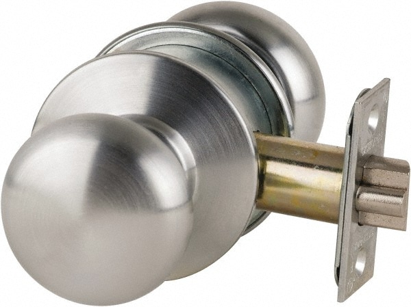 Schlage A10S PLY 626 1-3/8 to 1-7/8" Door Thickness, Satin Chrome Passage Knob Lockset Image