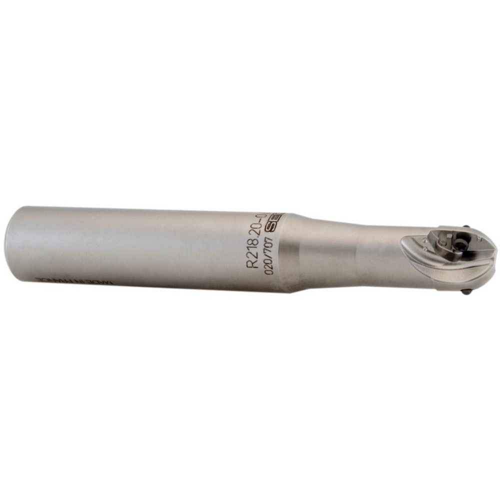Indexable Ball Nose End Mill: 3/4" Cut Dia, 7" OAL