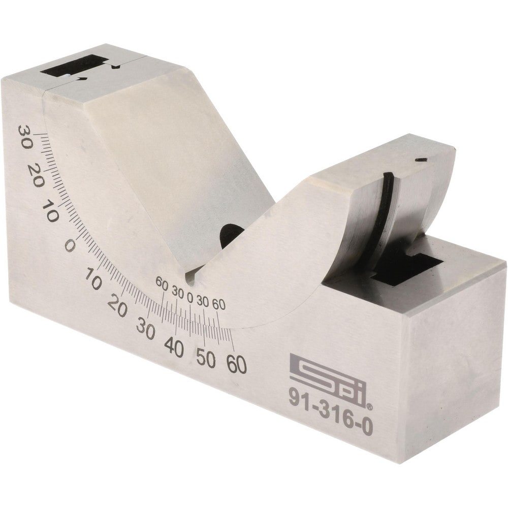 SPI 91-316-0 3-3/4 Inch Long x 1-3/16 Inch Wide x 2 Inch High, Tool Steel, 0 to 60° Adjustable Angle Block Image