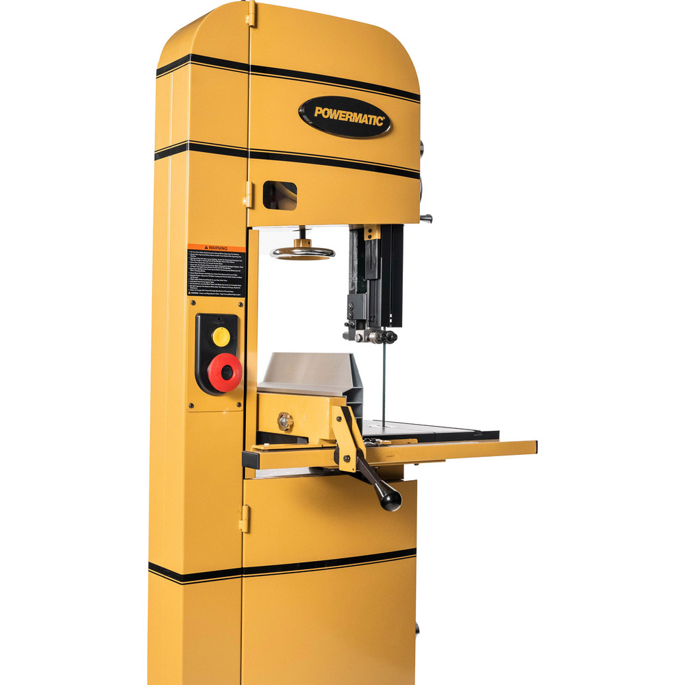 Vertical Bandsaw: 24" Throat Depth, 15" Height Capacity, Belt Drive - Single Phase, 230V, 5.00 hp, 24" Table Length, 27" Table Width