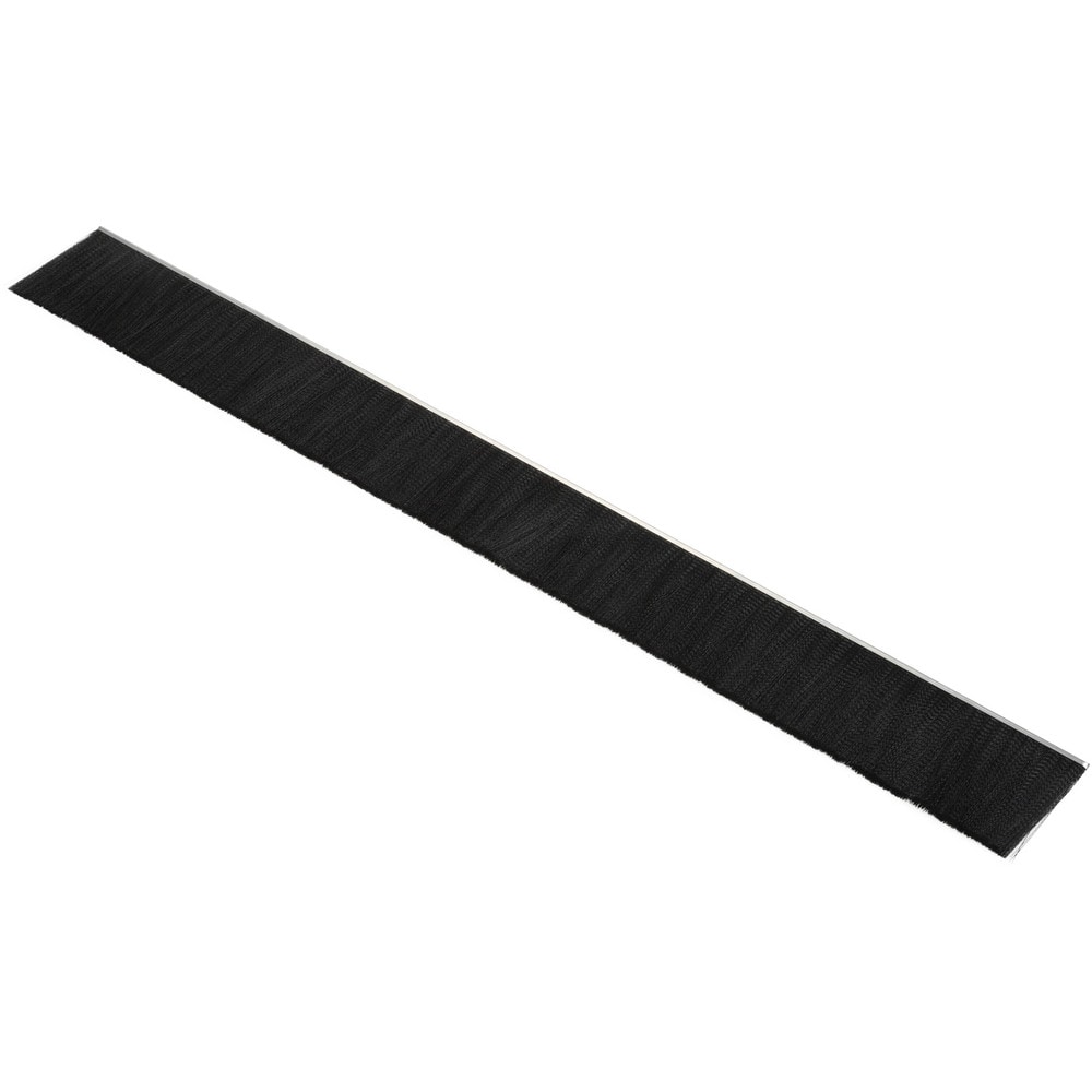 1/2" Back Strip Brush Width, Metal Black Nylon Strip Brush