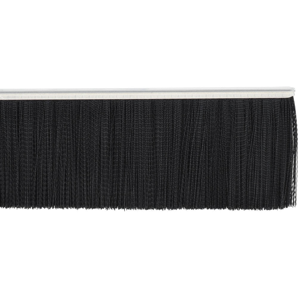 5/16" Back Strip Brush Width, Metal Black Nylon Strip Brush
