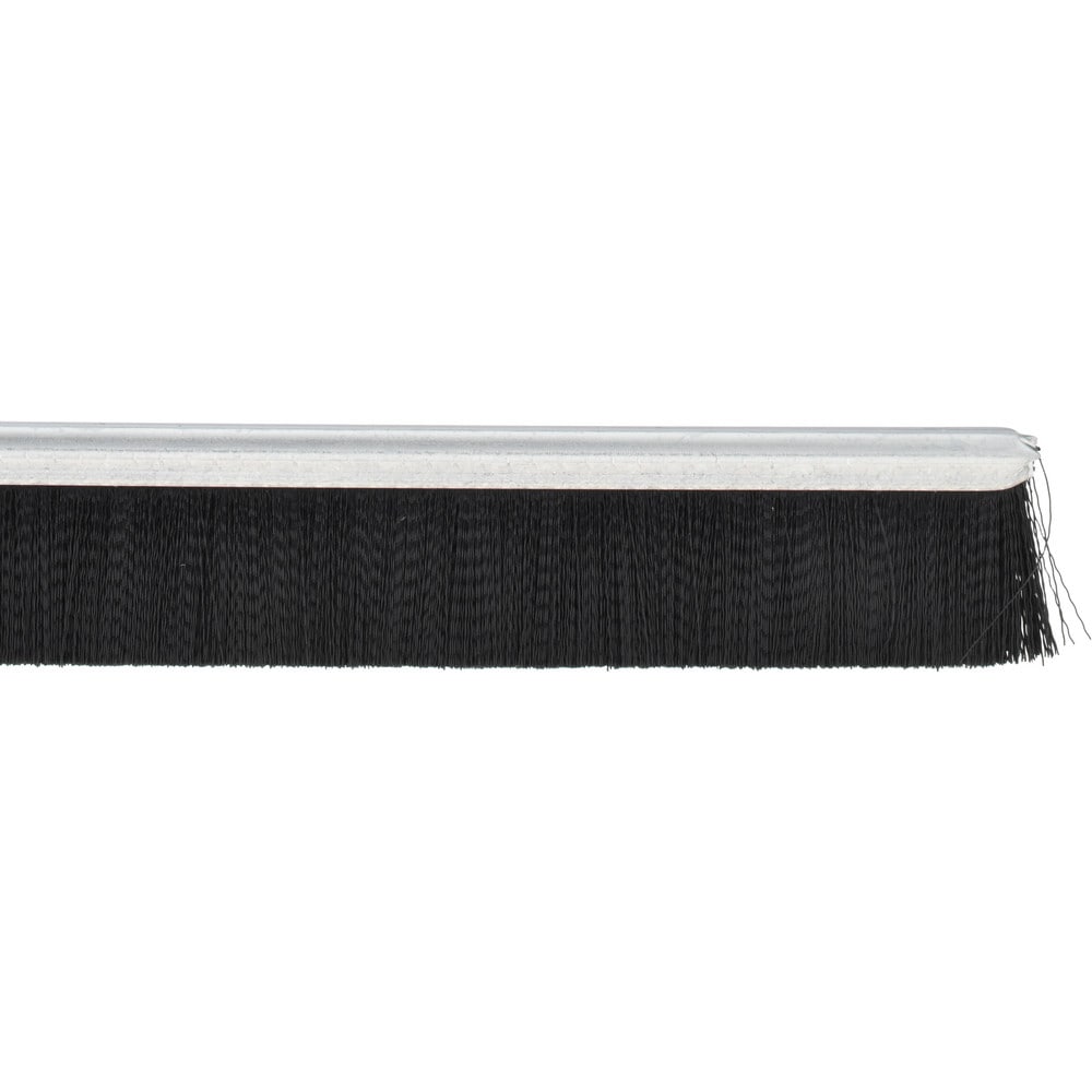 1/2" Back Strip Brush Width, Metal Black Nylon Strip Brush