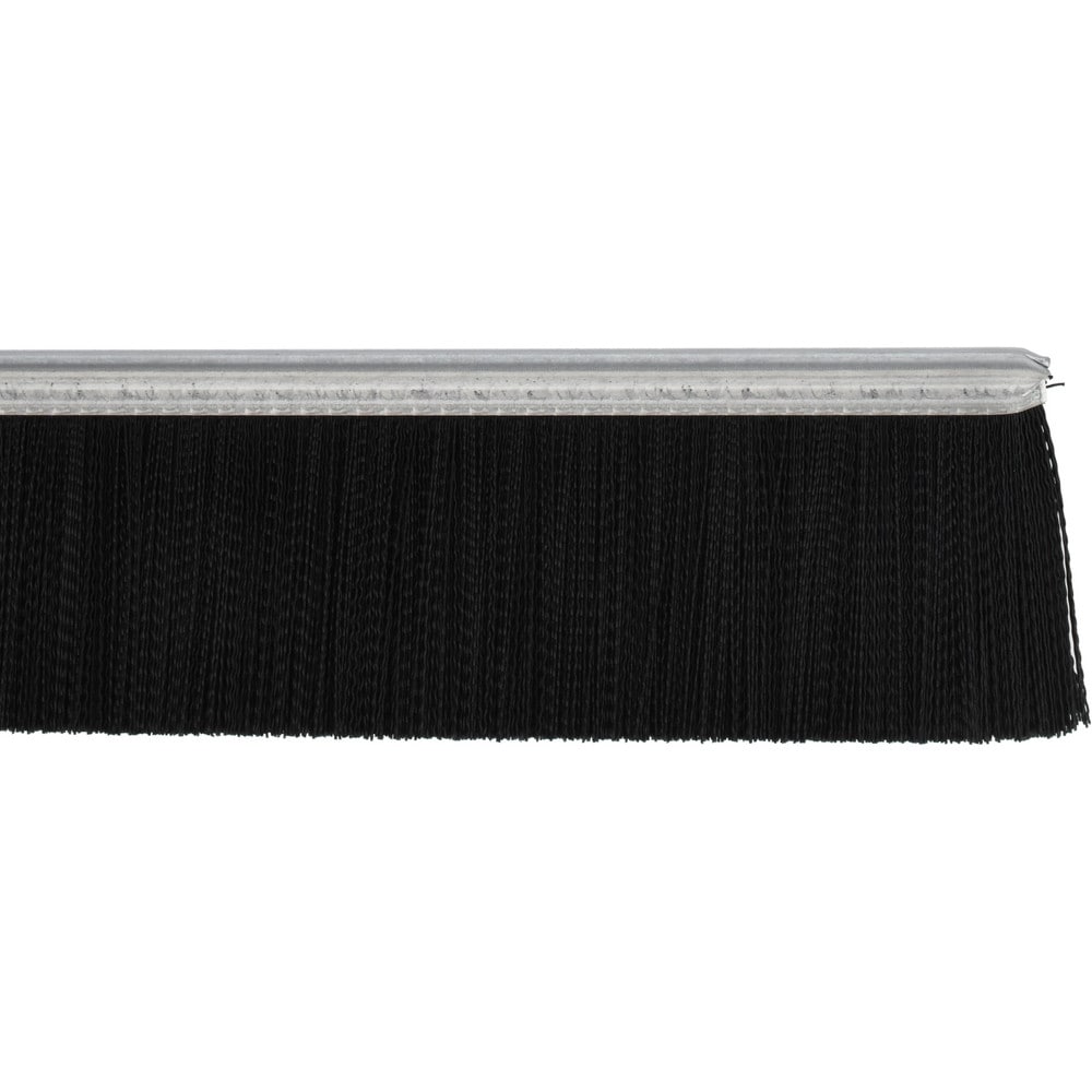 1/2" Back Strip Brush Width, Metal Black Nylon Strip Brush