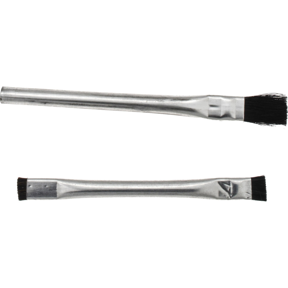 3/8" Wide Horsehair Acid Brush 144-Pack - Tin Handle, Made In USA, For Glue, Solder, Acid