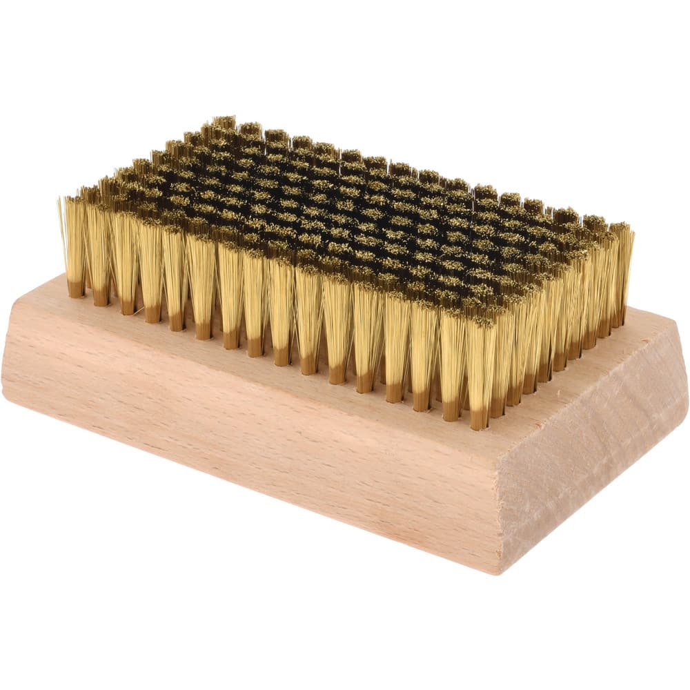 Made in USA - Cleaning & Finishing Brush, Brass - 09301987 - MSC Industrial  Supply