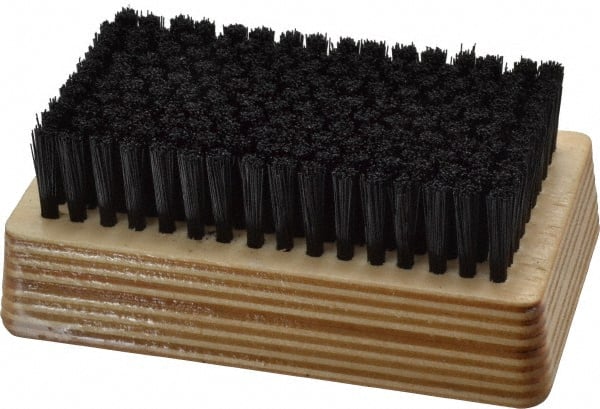 Cleaning & Finishing Brush: 4-1/4" Brush Length, 2-1/2" Brush Width, Synthetic Bristles