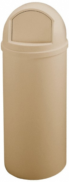 Rubbermaid Commercial Refine 16 Gallon Round Stainless Steel Trash Can - Fingerprint Resistant, Liner Cinch, For Hotel Lobby, Office, Conference Room - View #13