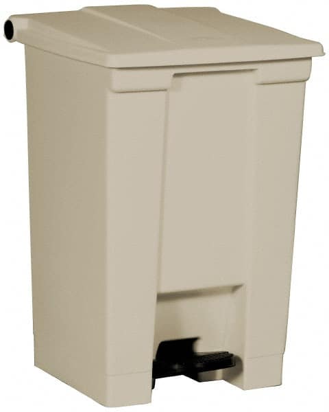 Rubbermaid FG614400BEIG 12 Gal Rectangle Unlabeled Trash Can 