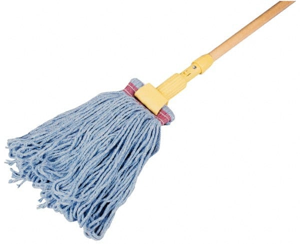 Heavy Duty Floor Cotton Mop Head Screw Socket Type Blue Color Coded Cleaning Mop 