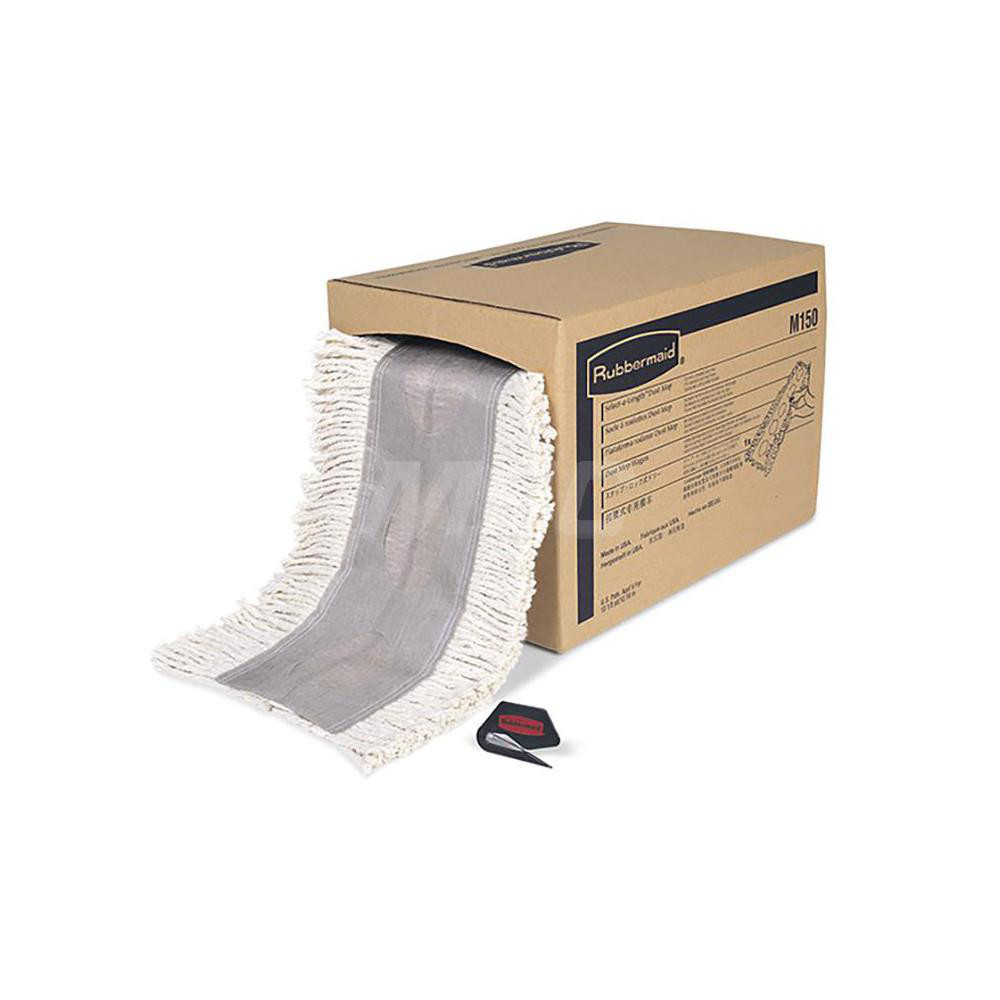 Rubbermaid CuttoLength Cotton Dust Mop, White, Customize your Dust