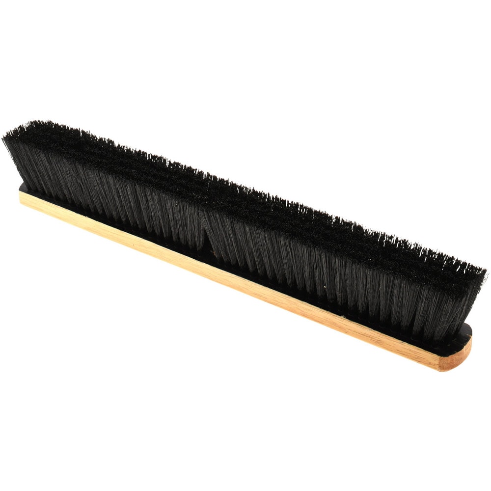 Push Broom: 24" Wide, Polypropylene Bristle